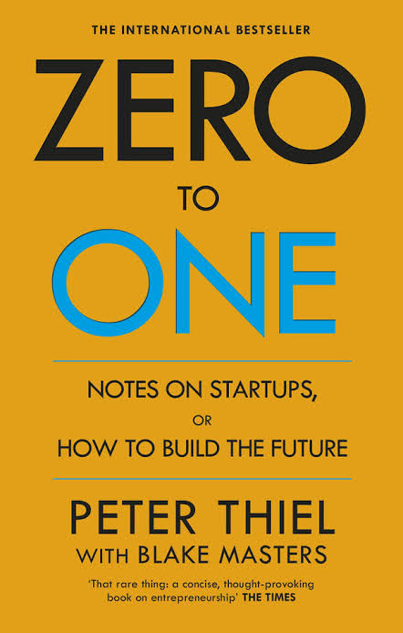 Zero To One cover
